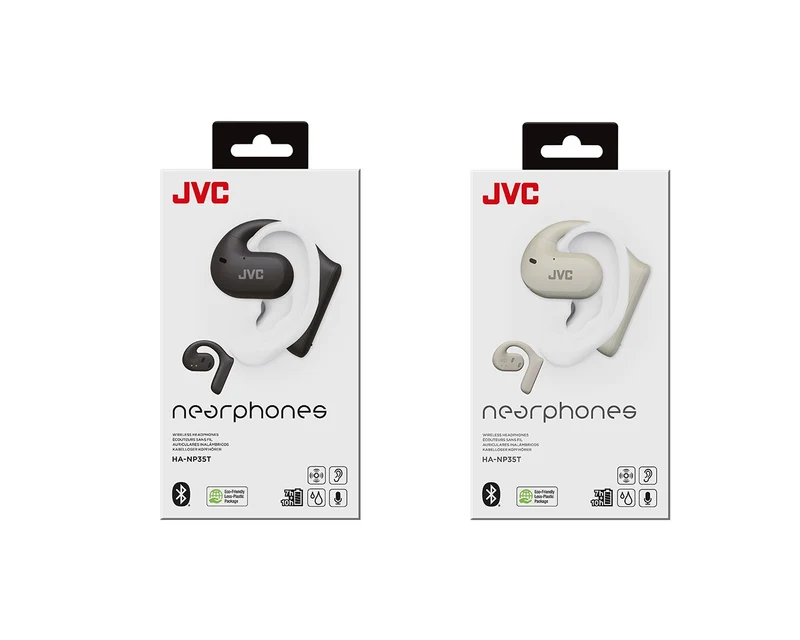 JVC True Wireless Open-Ear Earbuds ( White)