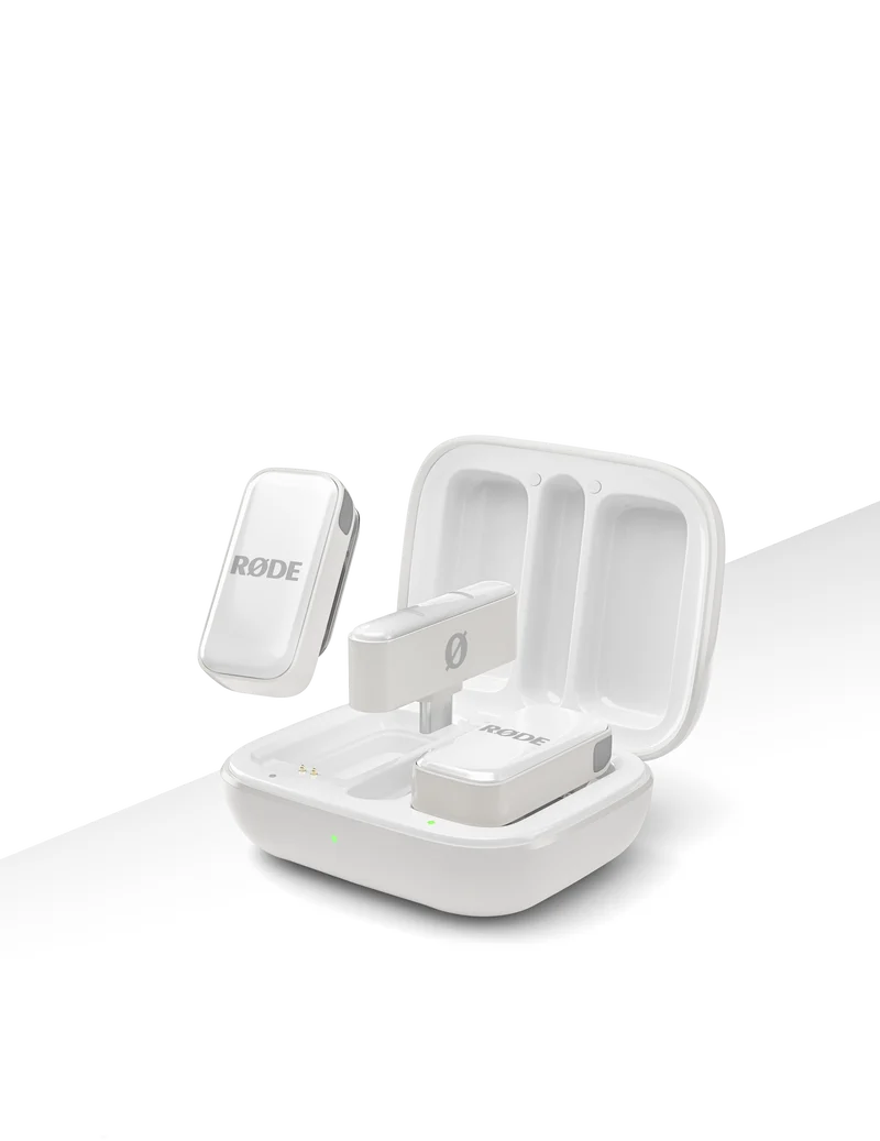 RODE Wireless Micro 2-Person Ultracompact Wireless Microphone System with USB-C Connector (2.4 GHz, White)