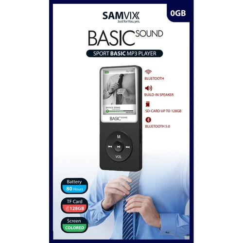 Samvix Basic Sound Sport MP3 Player - Blue