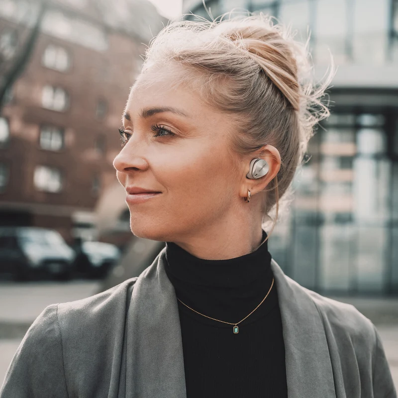 Technics EAH-AZ80 Noise-Canceling True Wireless In-Ear Headphones (Silver)
