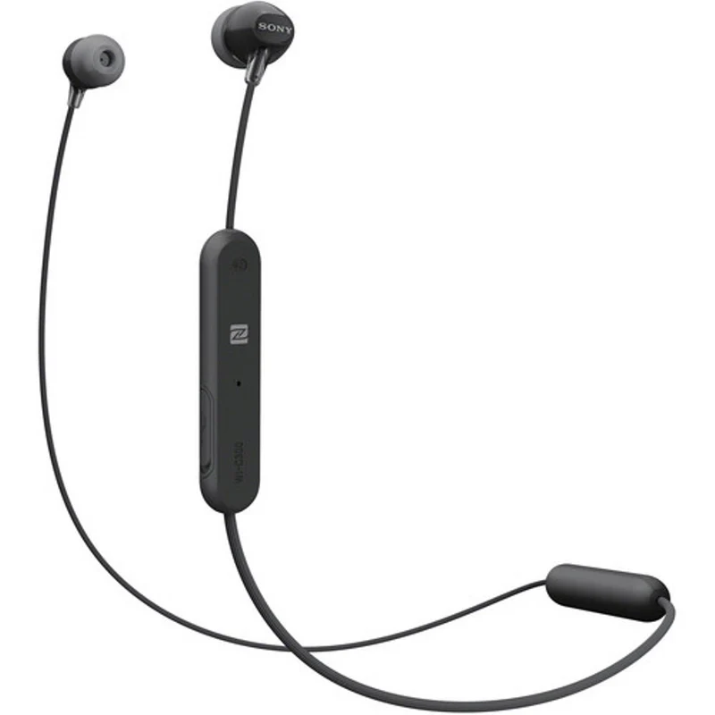Sony WI-C300 wireless earphones with mic - Black