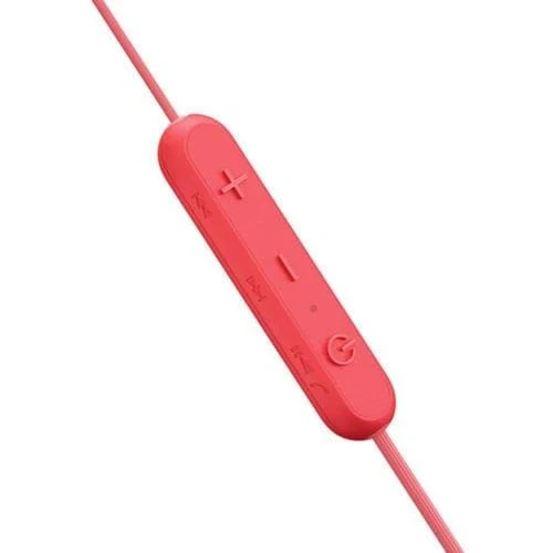 Sony WI-C300 wireless earphones with mic - Red
