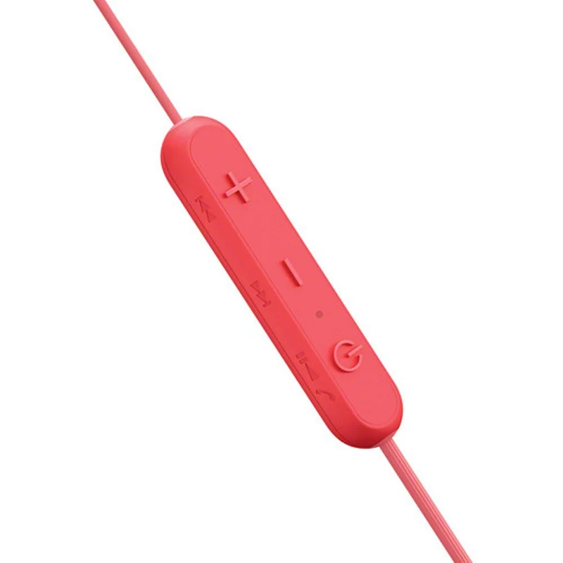 Sony WI-C300 wireless earphones with mic - Red