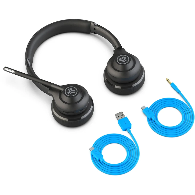 JLab JBuds GO Work On-Ear Wireless/Wired Headset