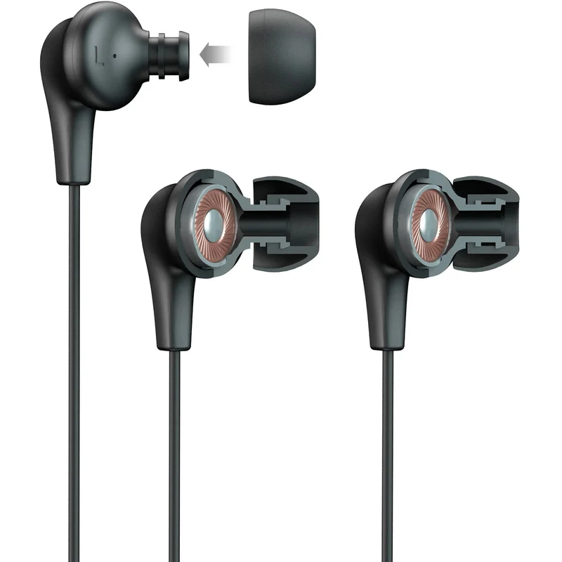 JLab JBuds Pro Wired Earbuds Type C - Black