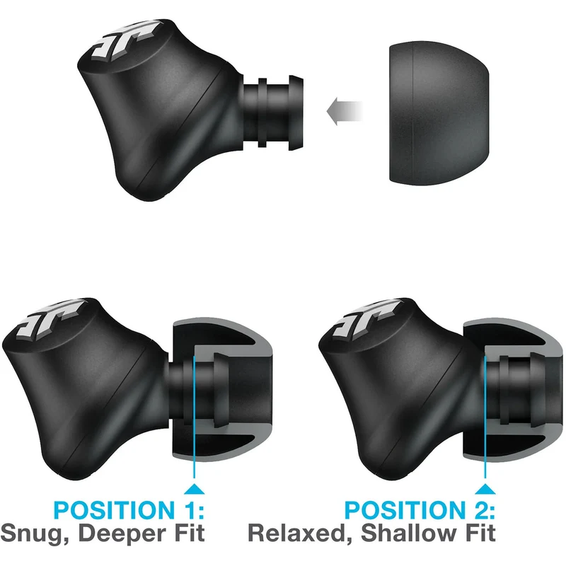 JLab JBuds Pro Wired Earbuds Type C - Black