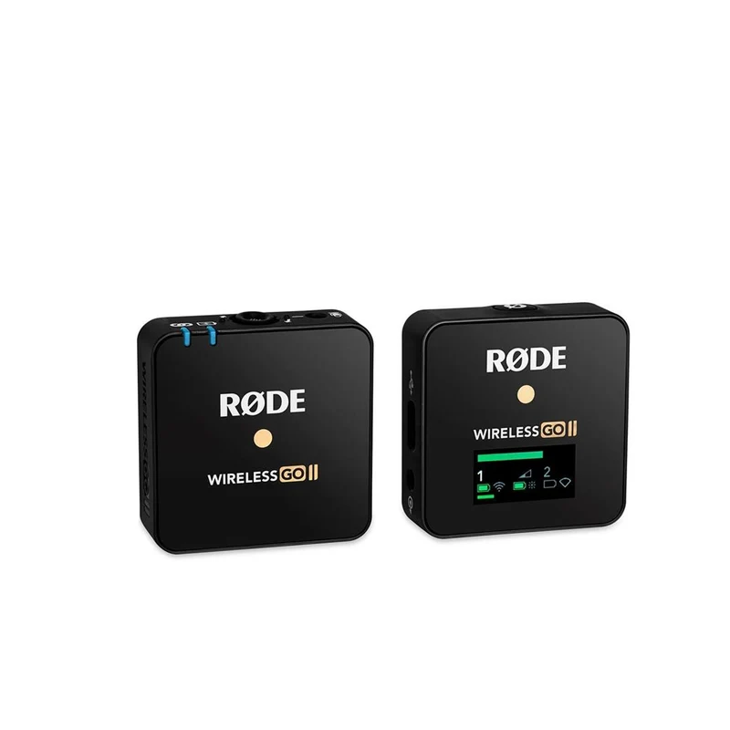 Rode Wireless GO II Single Set Compact Digital Wireless Microphone System/Recorder (2.4 GHz, Black)- Open Box