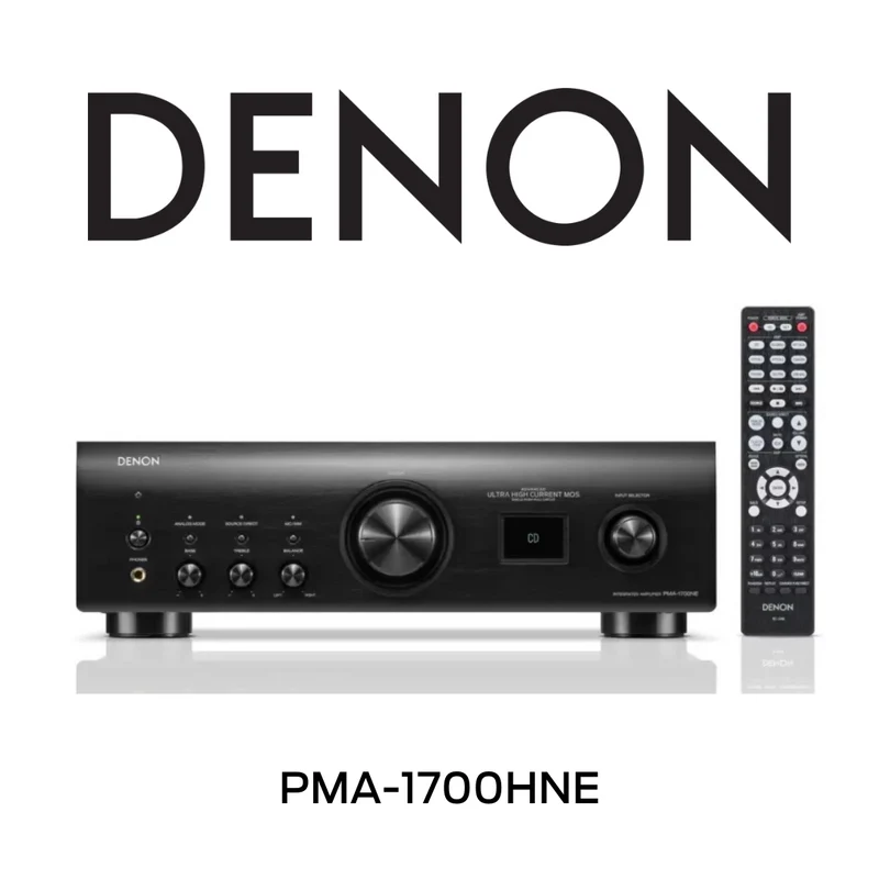 Denon PMA1700HNE - Amplificateur Stéréo Intégré 140Watts/canal, entrée phono, DAC PCM1795