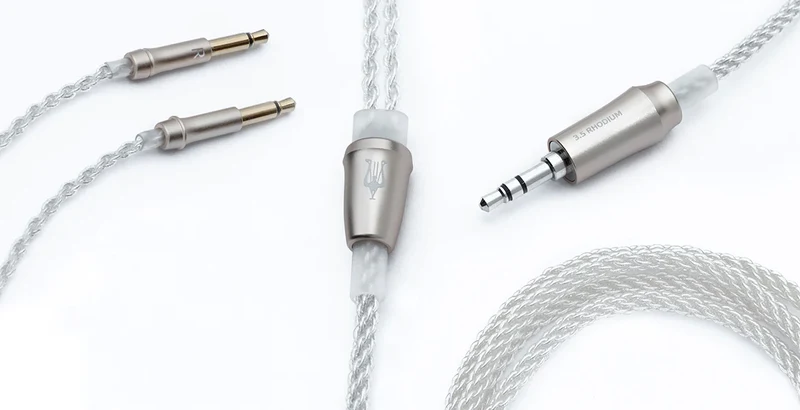 Meze Audio ME-9944SP-12 - Câbles de mise à niveau mono 3.5mm argentés pour séries 109 Pro, Liric & 99