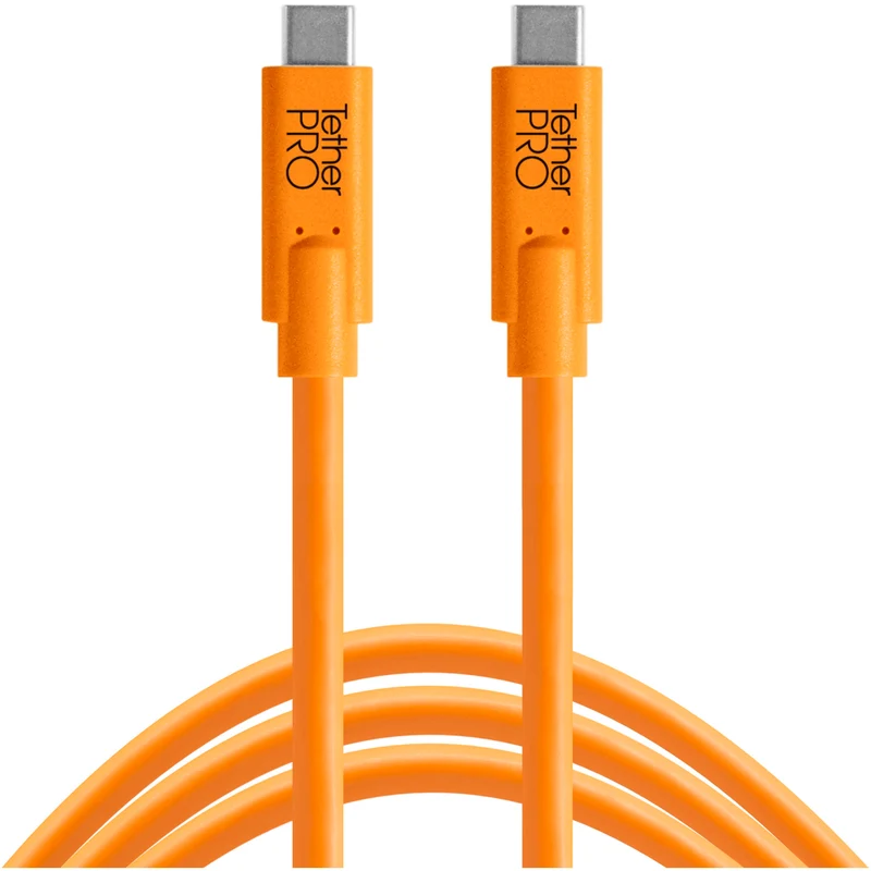 Tether Tools Starter Tethering Kit (Usb-C To Usb-C 15' (4.6M) Straight To Straight / High-Visibility Orange / Tet