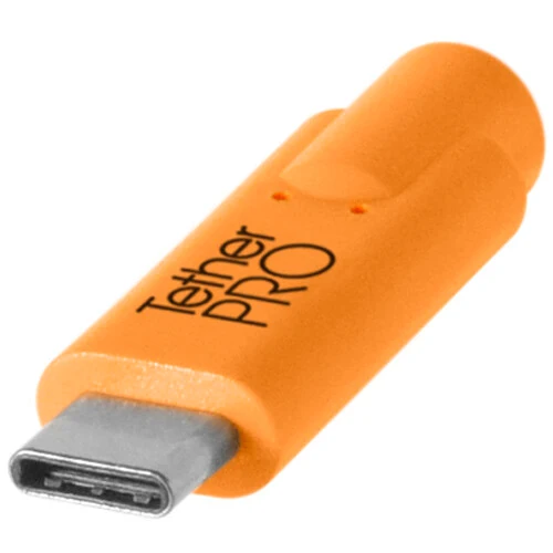 Tether Tools Starter Tethering Kit (Usb-C To Usb-C 15' (4.6M) Straight To Straight / High-Visibility Orange / Tet