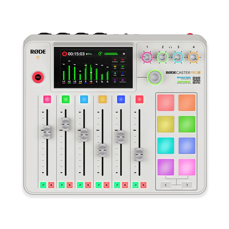 Rode RODECaster Pro II Integrated Audio Production Studio - White