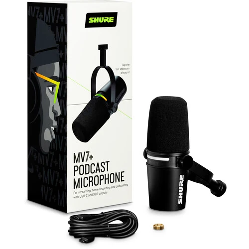 Shure XLR/USB Speech Microphone - Black