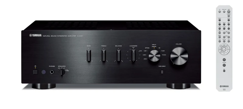 Yamaha AS301 - Amplificateur stéréo 60Watts par canal, entrée phono, HP A+B