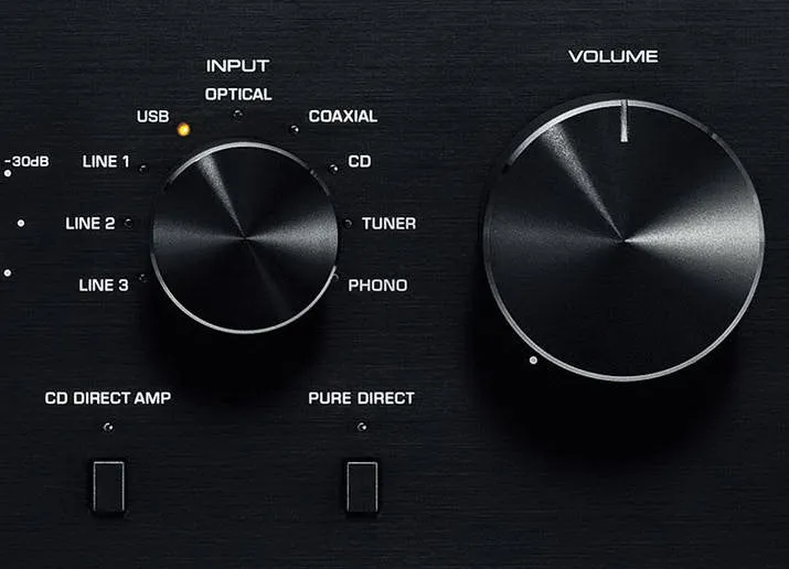 Yamaha AS801 - Amplificateur stéréo intégré 100Watts par canal, DAC, entrée phono, HP A/B