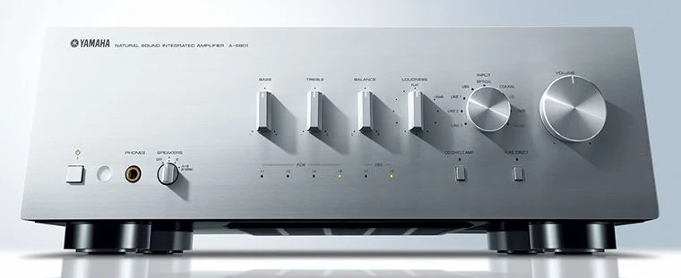 Yamaha AS801 - Amplificateur stéréo intégré 100Watts par canal, DAC, entrée phono, HP A/B