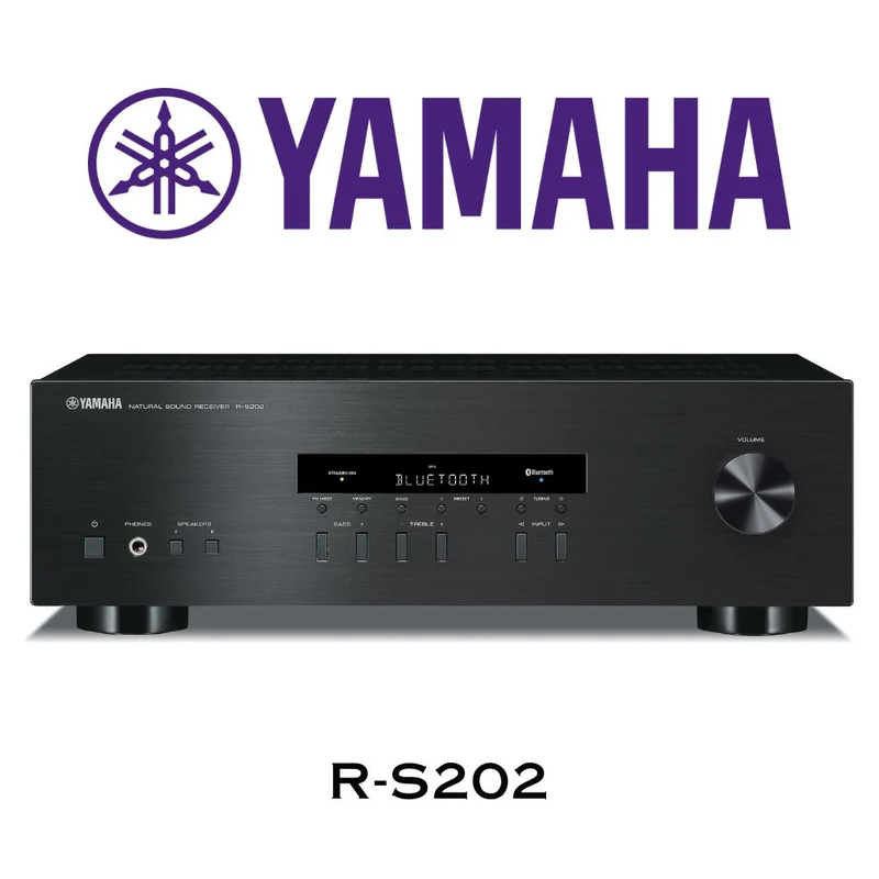 Yamaha RS202 - Récepteur stéréo 100W/canal, Radio AM/FM, Bluetooth