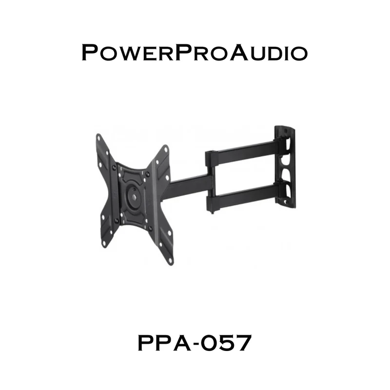PowerProAudio PPA-057 | Support mural entièrement articulé inclinable pour téléviseur de 13" à 42", charge 55lb