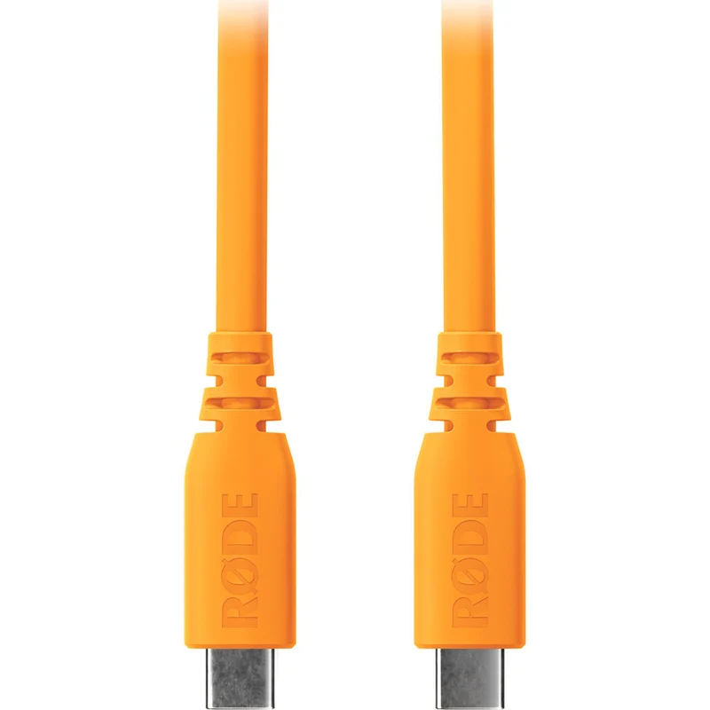 RODE SC27 SuperSpeed USB-C to USB-C Cable (Orange, 6.6')