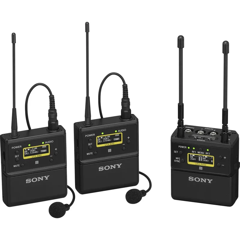 Sony UWPD27/14 2-Person Camera-Mount Wireless Omni Lavalier Microphone System
