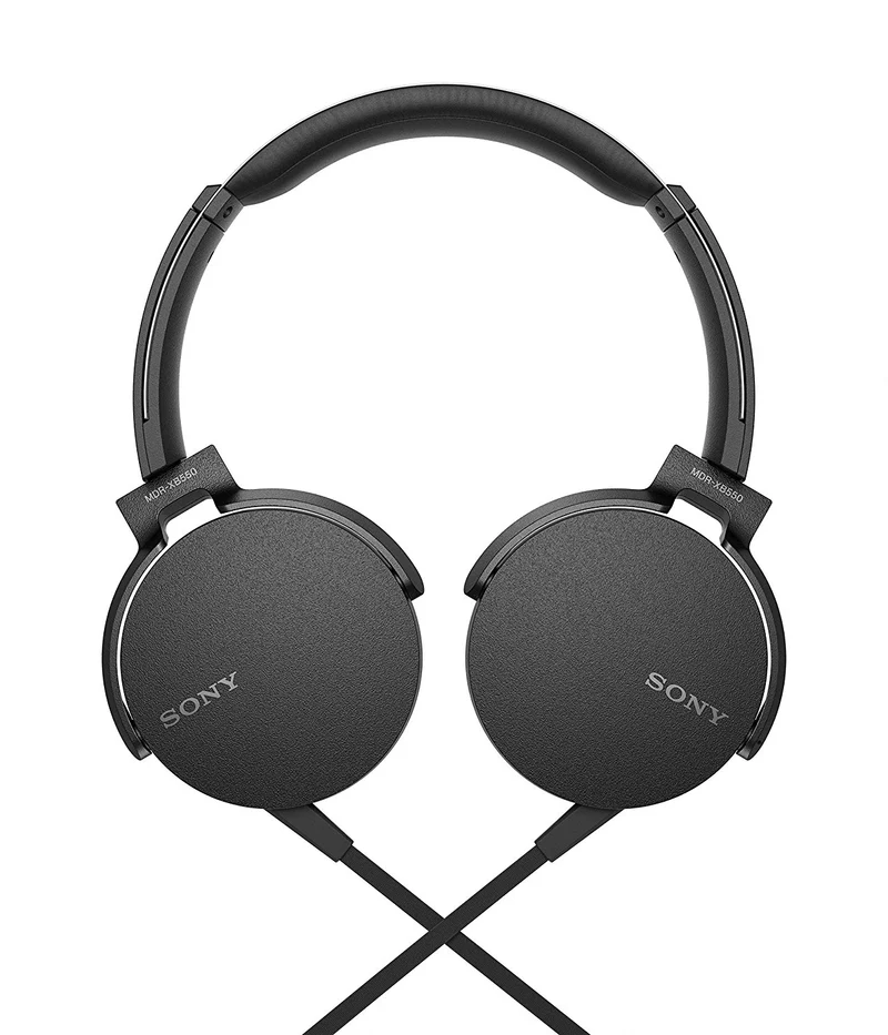 Sony MDR-XB550AP - Headphones with mic - on-ear - 3.5 mm jack - black