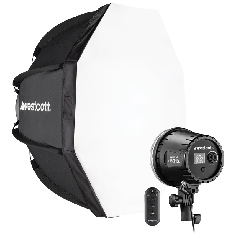 Westcott U60-B Bi-Color LED Monolight with Octabox (1-Light Kit)