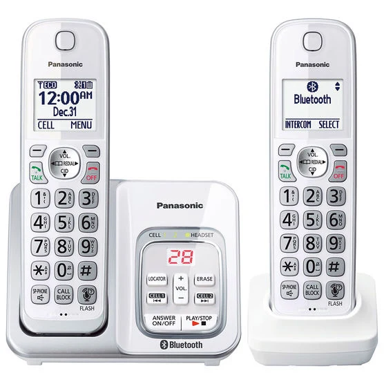 Panasonic KXTGD592W - Téléphone sans fil à 2 combinés avec Bluetooth