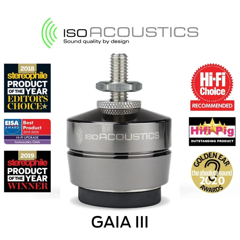 IsoAcoustics GAIA III (4) - Amortisseurs enceinte moins de 70 lb