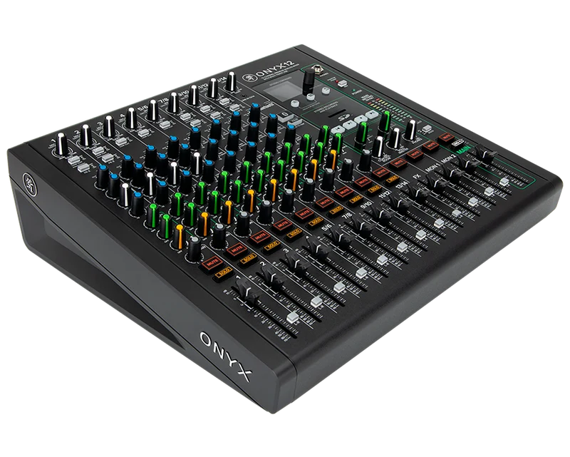 Mackie 12-Channel Premium Analog Mixer with Multi-Track USB recording.