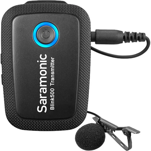 Saramonic Blink 500 Digital Camera-Mount Wireless Omni Lavalier Microphone System (2.4 GHz) Black 1 Transmitter + 1 Lav mic Lightning