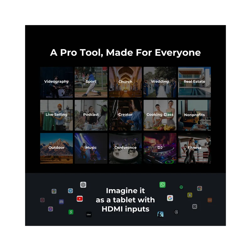 YoloLiv YoloBox Ultra Portable Multicamera Encoder/Streamer, Switcher/Monitor & Recorder