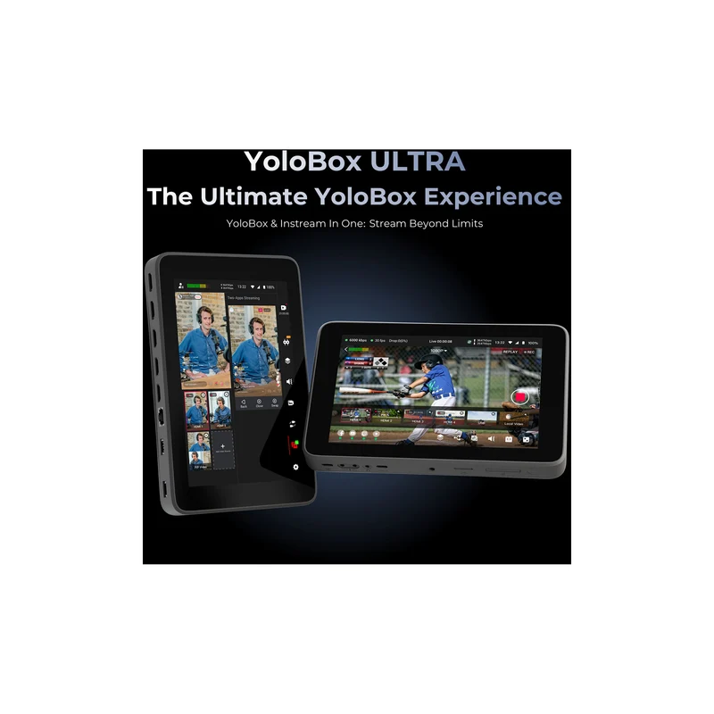 YoloLiv YoloBox Ultra Portable Multicamera Encoder/Streamer, Switcher/Monitor & Recorder