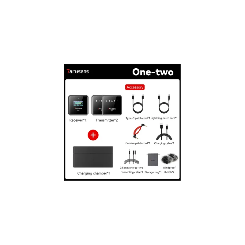 7Artisans DMic-S microphone (one receiver + two transmitters)