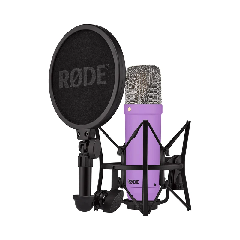RODE NT1 Signature Series Large-Diaphragm Condenser Microphone (Purple)