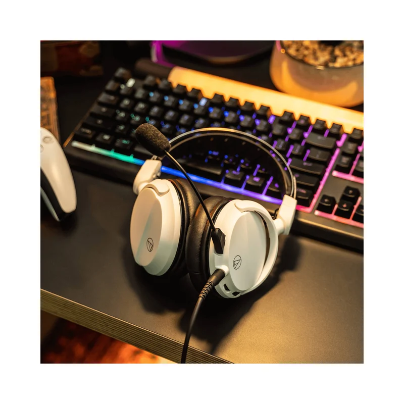 Audio-Technica Consumer ATH-GL3 Over-Ear Gaming Headset (White)