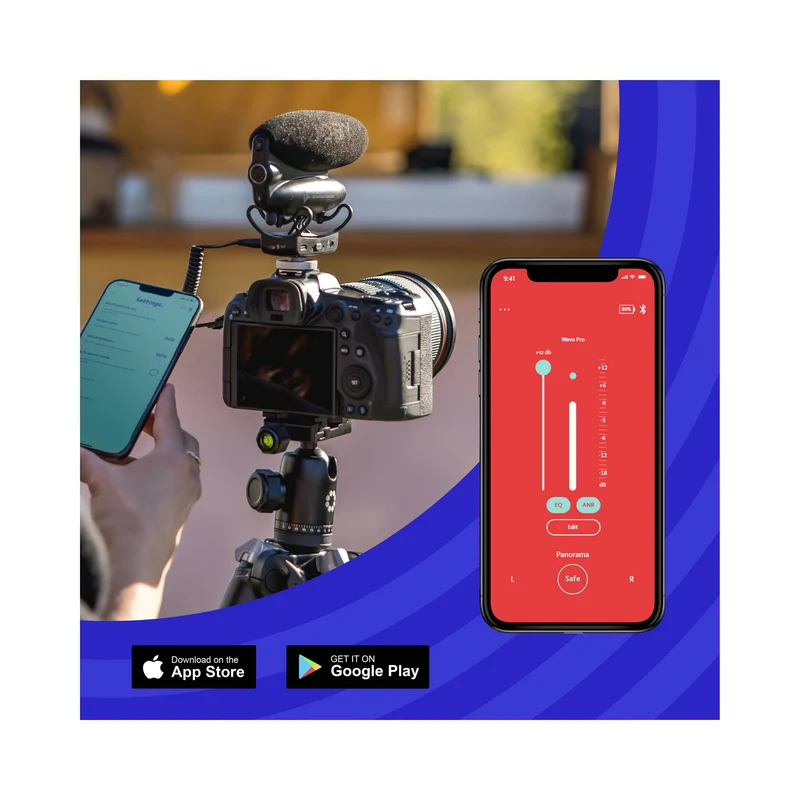 JOBY Wavo PRO Hybrid Analog/USB Camera-Mount Shotgun Microphone