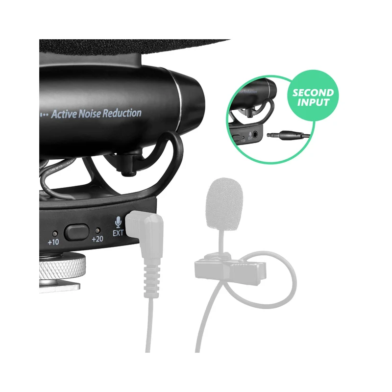 JOBY Wavo PRO Hybrid Analog/USB Camera-Mount Shotgun Microphone