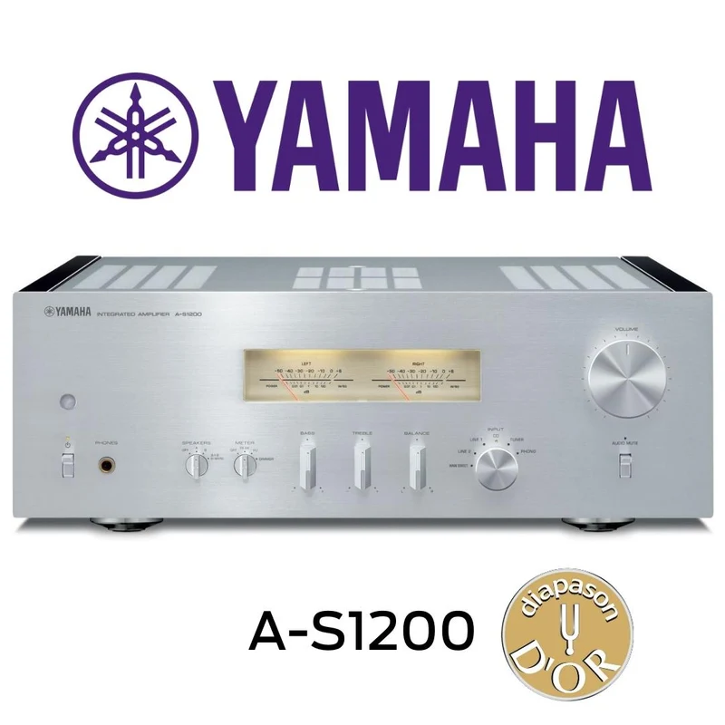 Yamaha AS1200 - Amplificateur stéréo intégré 105Watts par canal, entrée phono, HP A/B