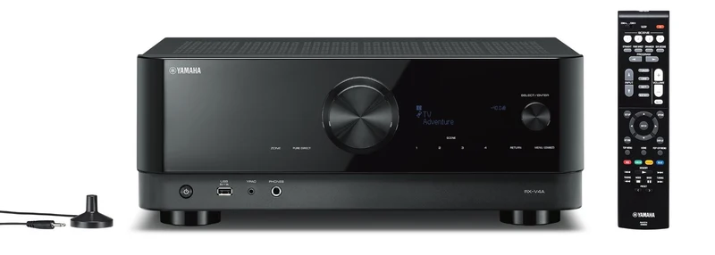 Yamaha RXV4A - Récepteur cinéma maison MusicCast 5.2, 8K, 80W, Dolby Atmos, 4K120
