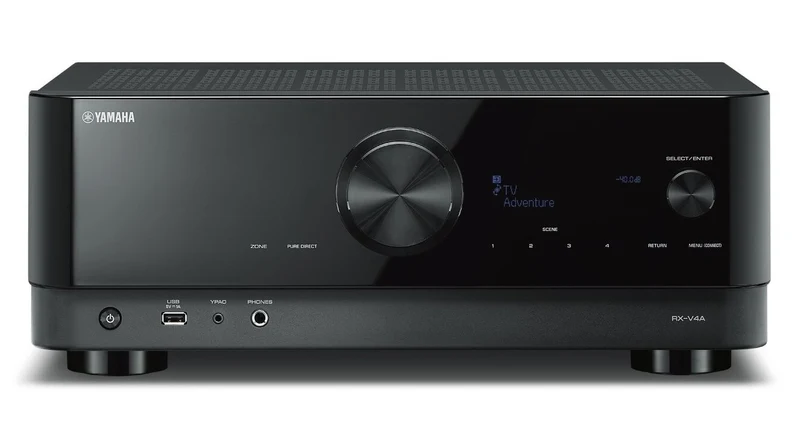 Yamaha RXV4A - Récepteur cinéma maison MusicCast 5.2, 8K, 80W, Dolby Atmos, 4K120
