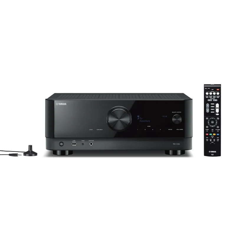 Yamaha RXV4A - Récepteur cinéma maison MusicCast 5.2, 8K, 80W, Dolby Atmos, 4K120