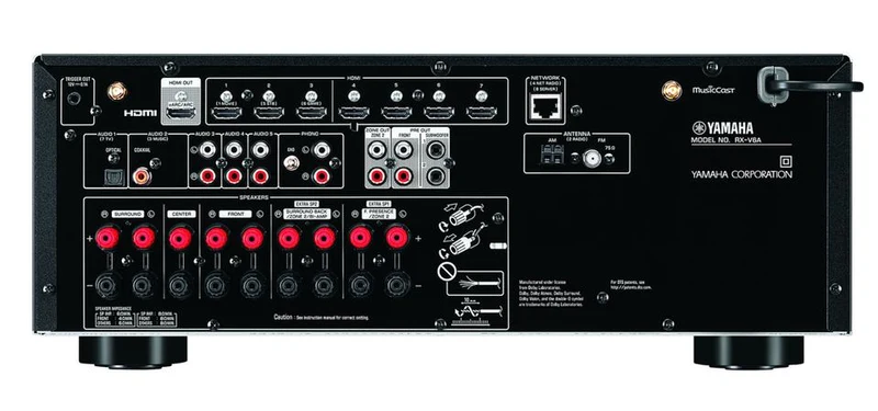 Yamaha RXV6A - Récepteur cinéma maison MusicCast 7.2, 8K, 100W, Dolby Atmos, 4K120