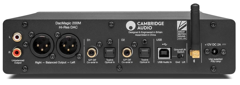 Cambridge Audio DacMagic 200M - DAC puissant 32 bits/768kHz doté d'une amplification de casque