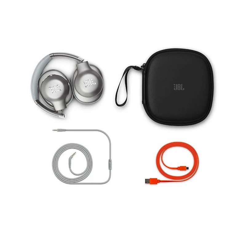 JBL Everest 710 Over-Ear Wireless Bluetooth Headphones - Silver