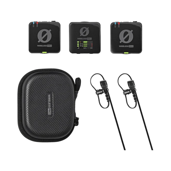 RODE Wireless PRO 2-Person Clip-On Wireless Microphone System/Recorder with Lavaliers (2.4 GHz)