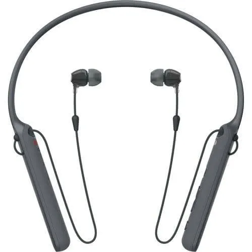 Sony WI-C400 - Earphones with mic - in-ear - behind-the-neck mount - Bluetooth - wireless - NFC