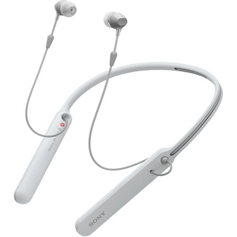 Sony WI-C400 - Earphones with mic - in-ear - behind-the-neck mount - Bluetooth - wireless - NFC