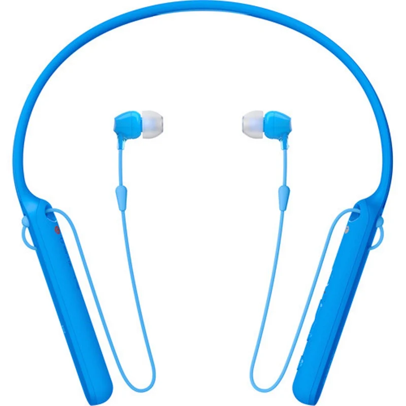 Sony WI-C400 - Earphones with mic - in-ear - behind-the-neck mount - Bluetooth - wireless - NFC