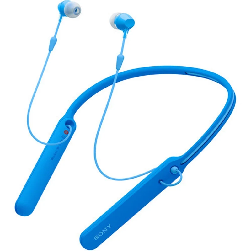 Sony WI-C400 - Earphones with mic - in-ear - behind-the-neck mount - Bluetooth - wireless - NFC