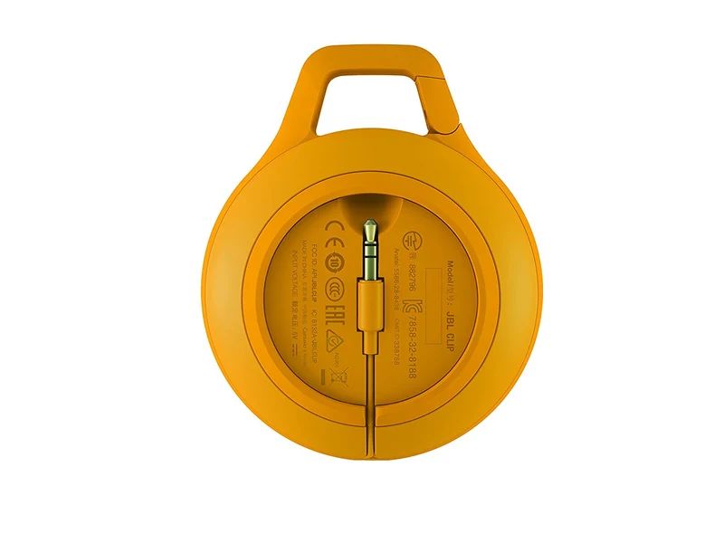 JBL Clip+ Portable Bluetooth Speaker, Yellow